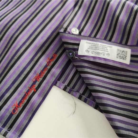 Robert Graham Size 18.5 Big Long Sleeve Button Front Shirts Lot of 2 NWOT - Picture 8 of 10